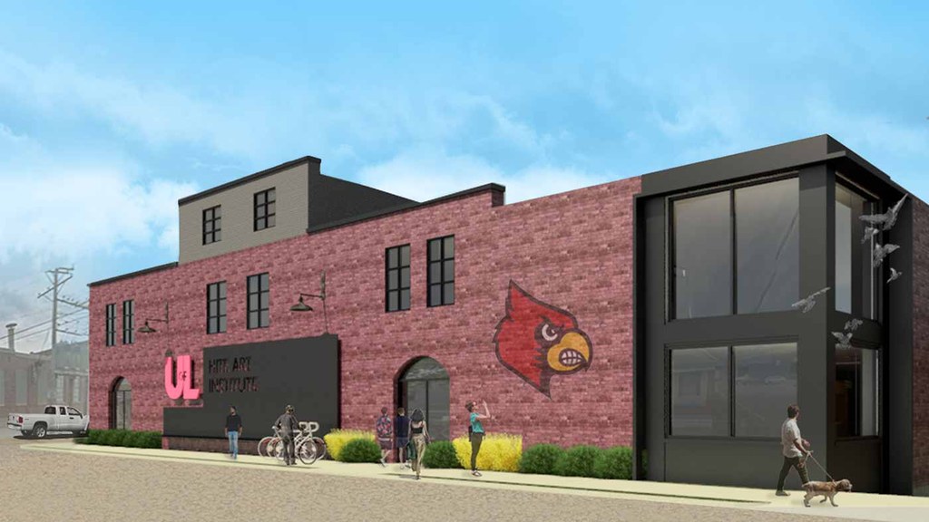Concept rendering of 1606 Rowan Street that will house the MFA Program studio space