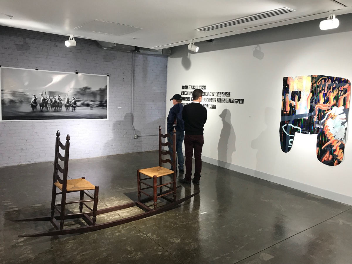 MFA Studio room and artworks