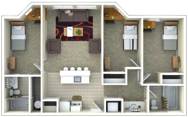 Bettie Johnson Hall 3 Bed 2 Bath