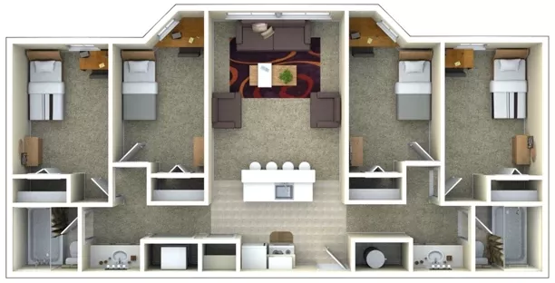 Bettie Johnson Hall 4 bed 2 bath