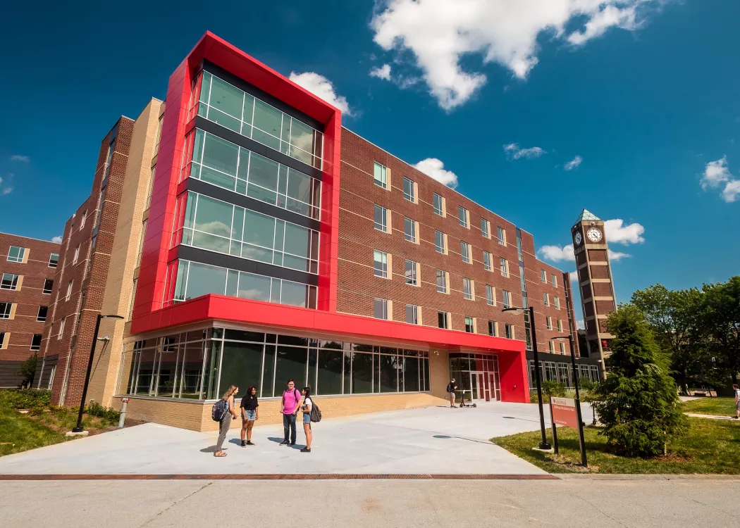 The Belknap Residence Hall is the latest  residence  hall on campus for first year  students.