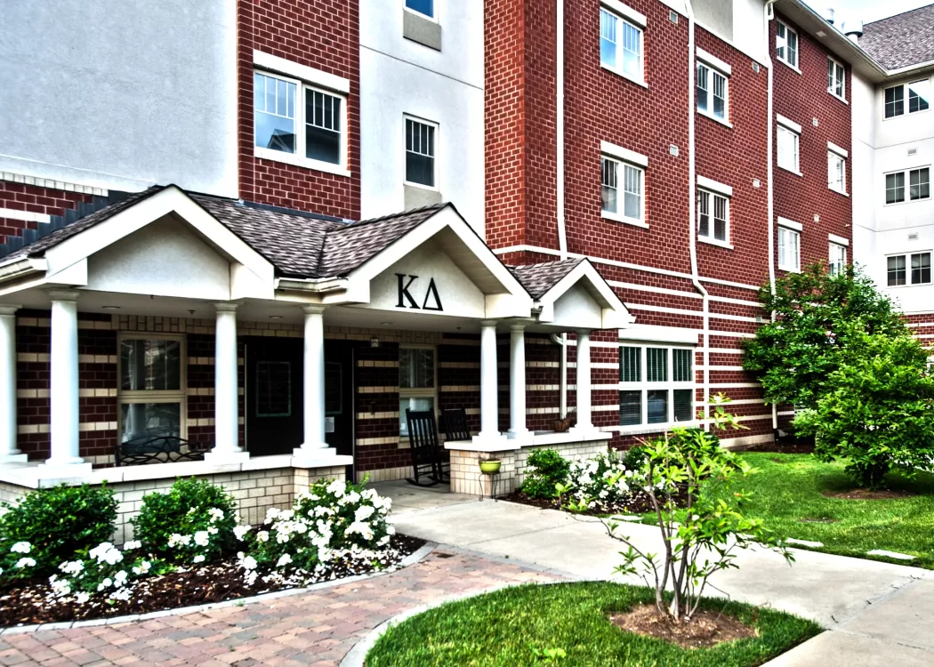 Exterior building of Community Park student housing.
