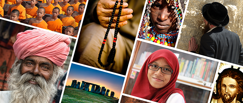 mosaic of people from various religious backgrounds