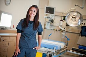 nurse in an operating room