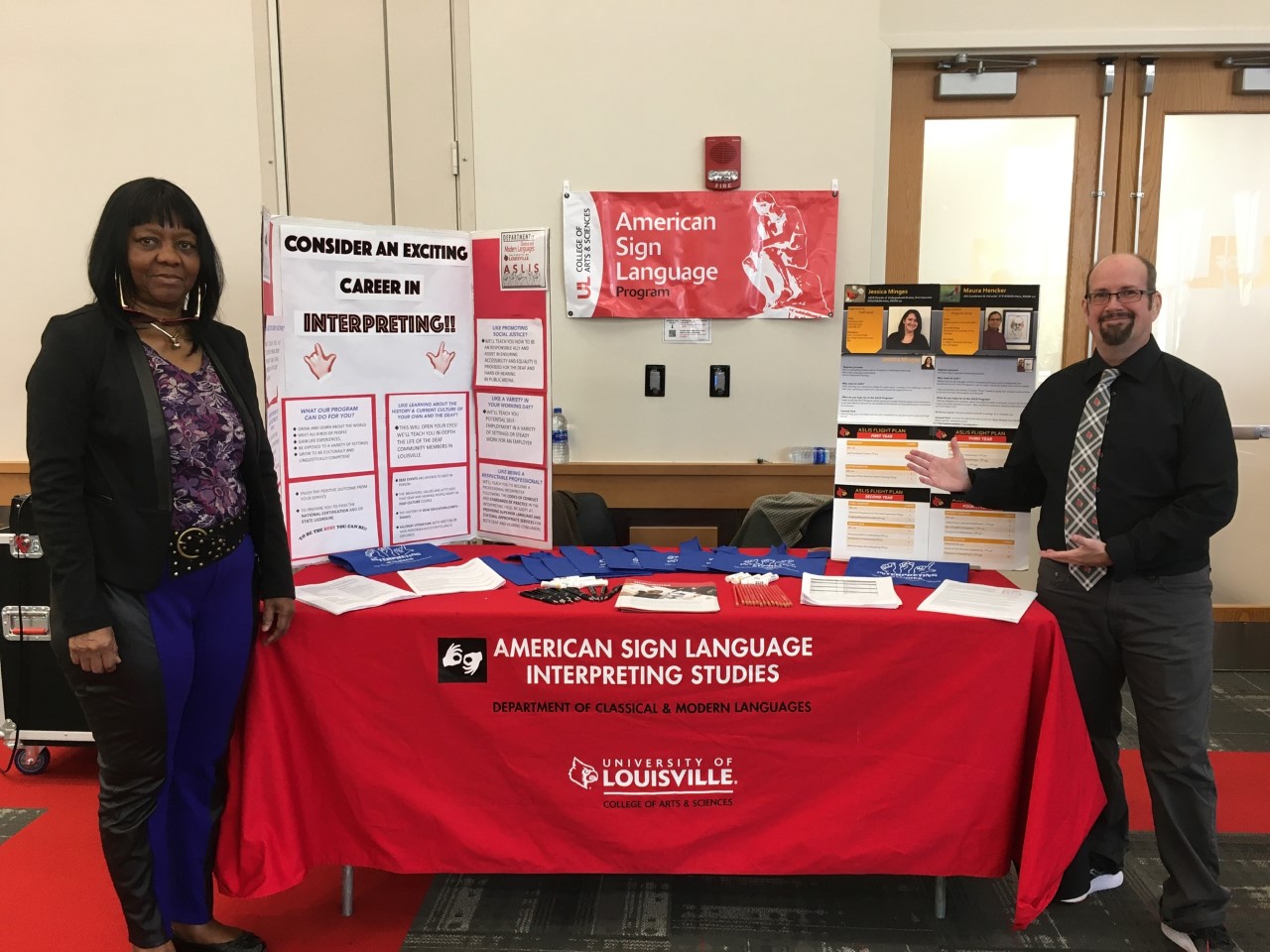 ASL Faculty at UofL Preview Day 2019