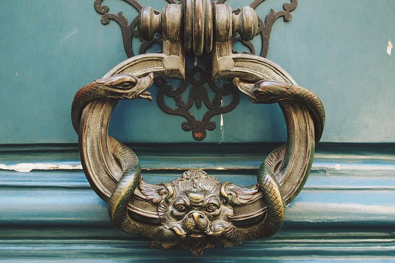 Door knocker in Paris Door knocker in Paris