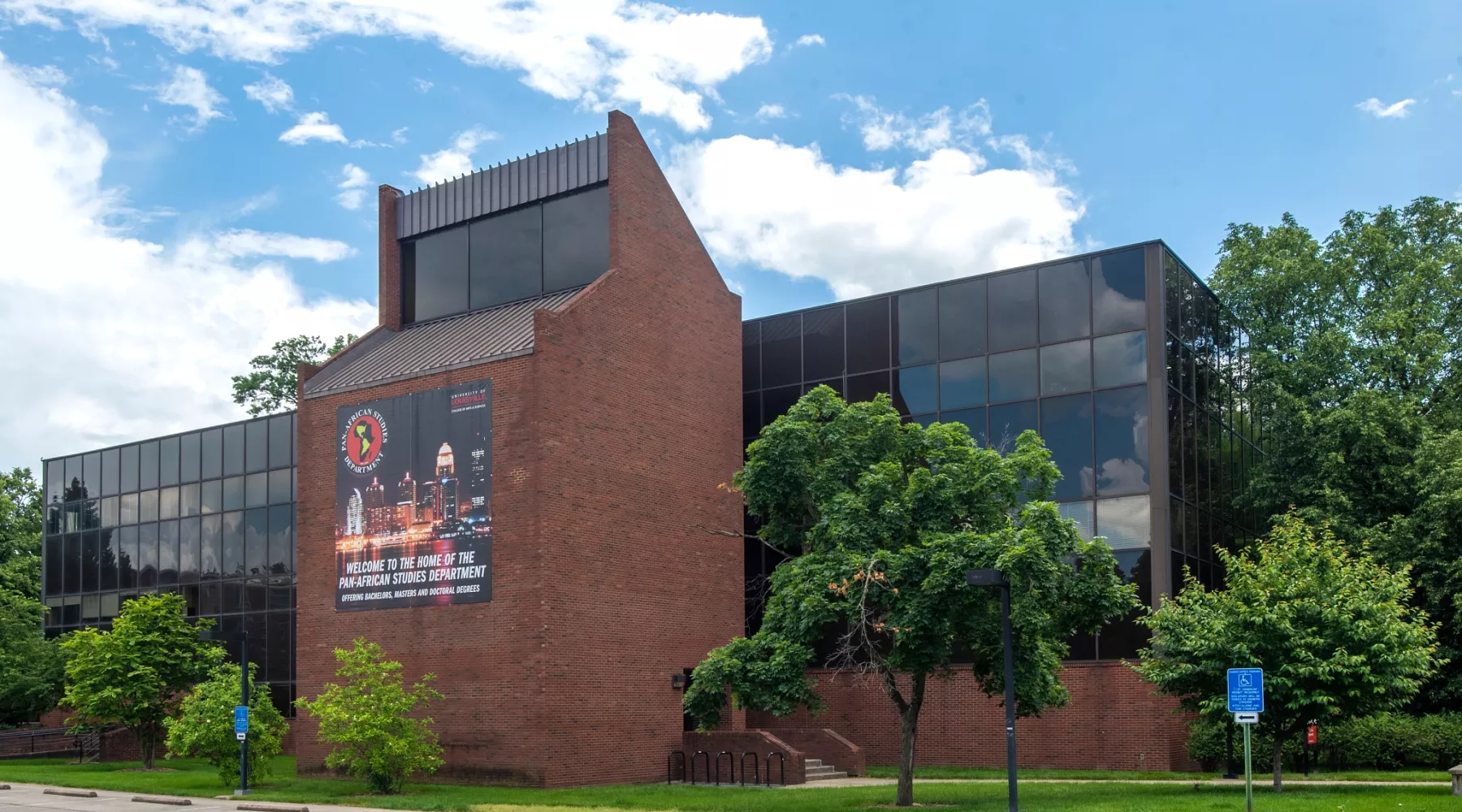 Exterior of the back side of Davidson Hall